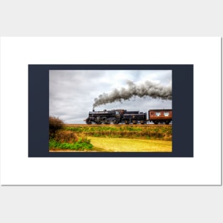 Black Prince Steam Train North Norfolk Railway UK England Posters and Art